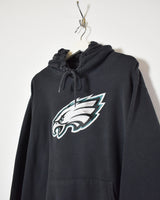 Vintage 00s Cotton Mix Black NFL Philadelphia Eagles Hoodie - XX