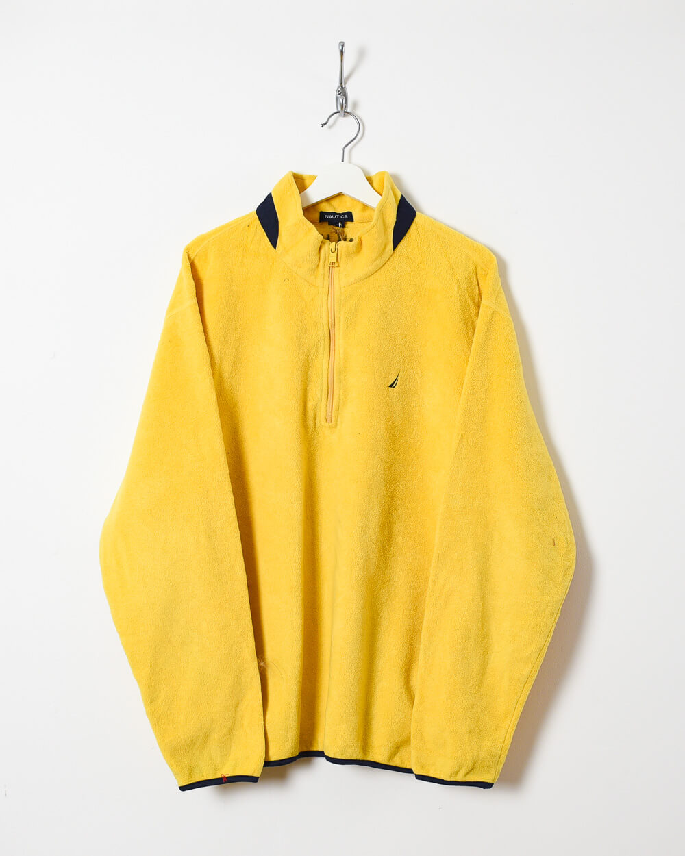 Yellow Nautica 1/4 Zip Fleece - Large