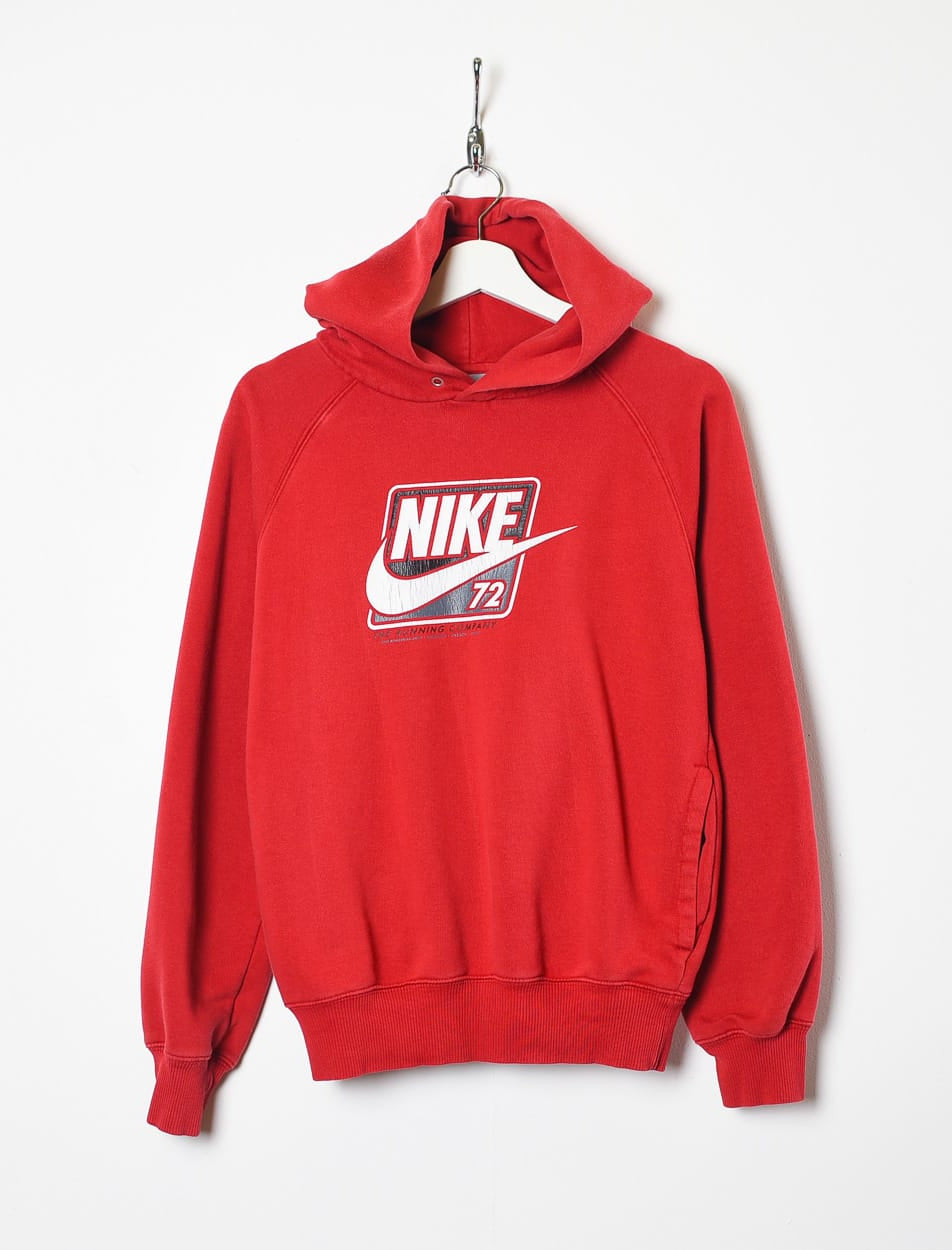 Red Nike 72 The Running Company Hoodie - X-Small