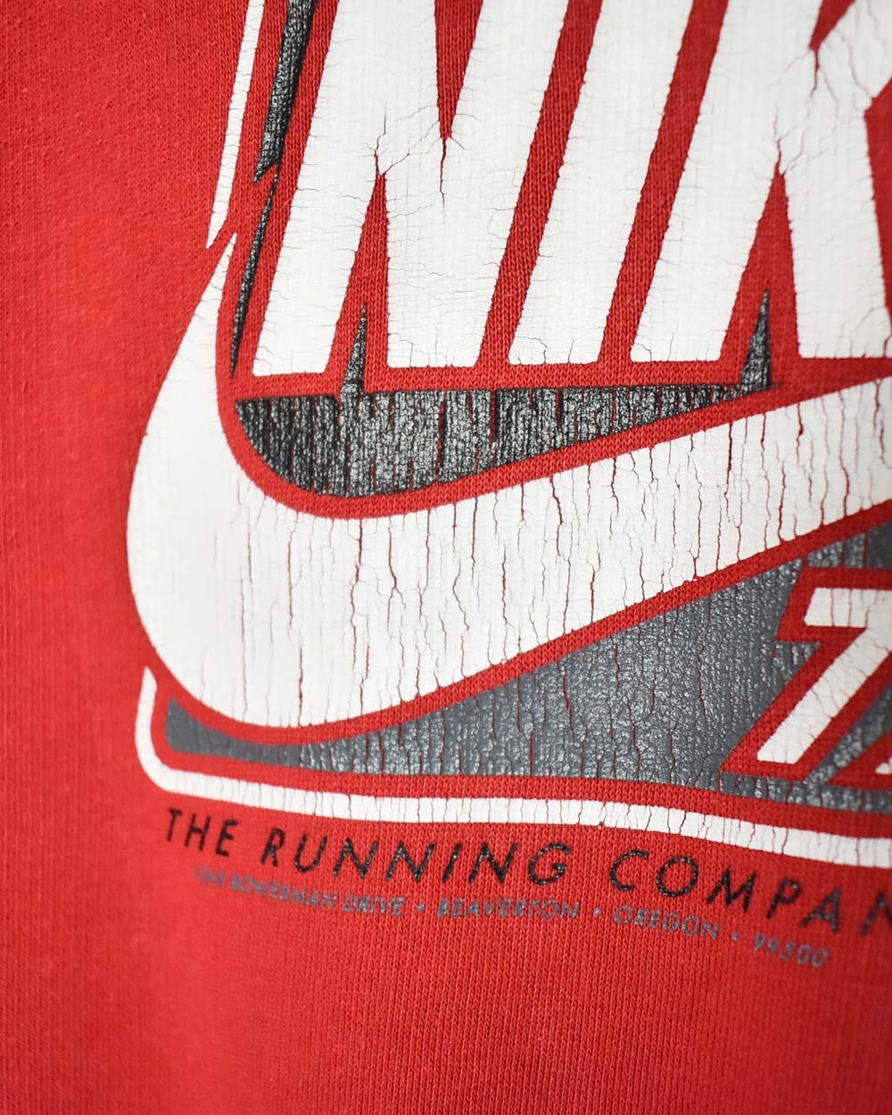 Red Nike 72 The Running Company Hoodie - X-Small