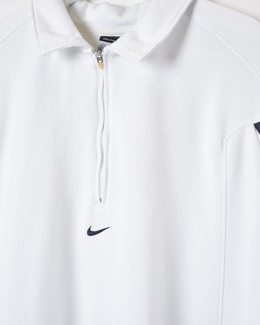White Nike Challenge Court 1/4 Zip Polo Shirt - XX-Large