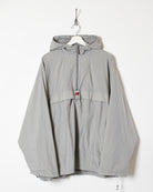 Stone Nike Hooded 1/2 Zip Windbreaker Jacket - Large