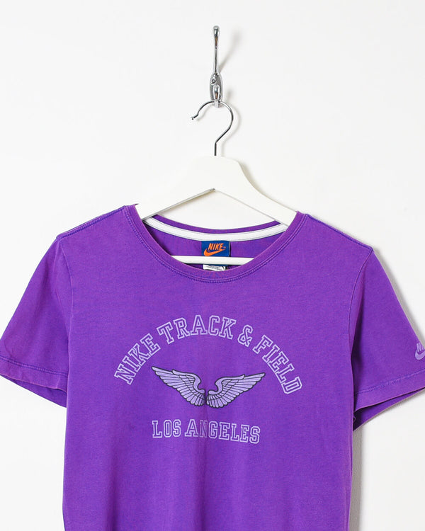 Purple Nike 70s Track & Field Los Angeles T-Shirt - Large women's
