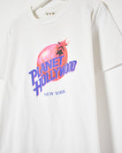 White Planet Hollywood New York T-Shirt - Large