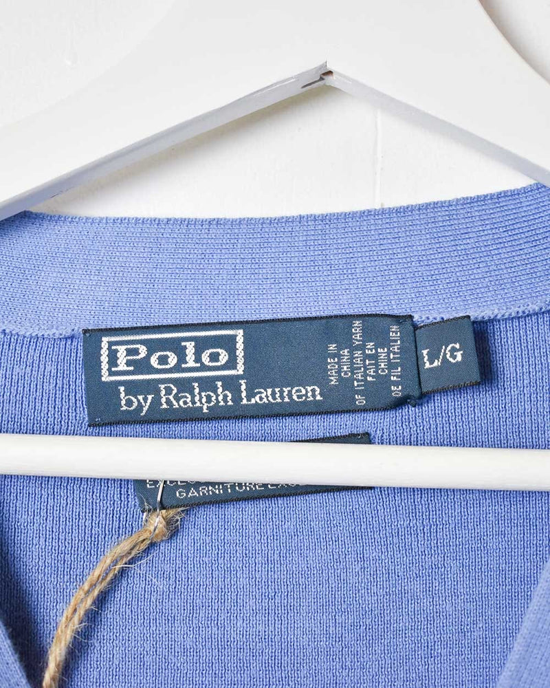 BabyBlue Polo Ralph Lauren Cardigan - Large