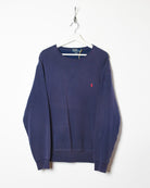 Navy Polo Ralph Lauren Sweatshirt - Large