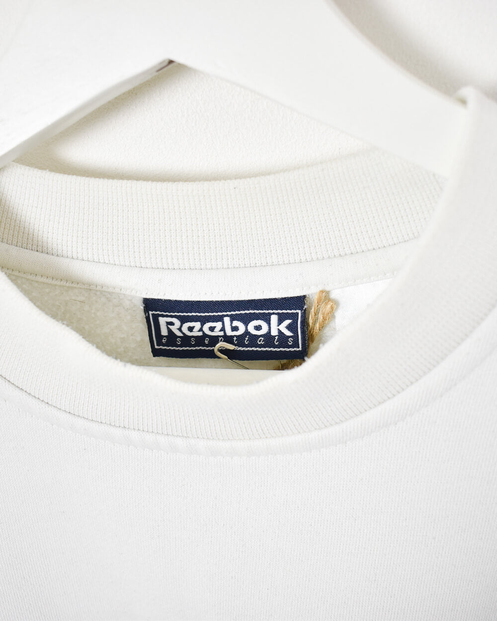 White Reebok Essentials Women's Sweatshirt - Medium 