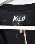 Black Wild Tiger Graphic T-Shirt - X-Large