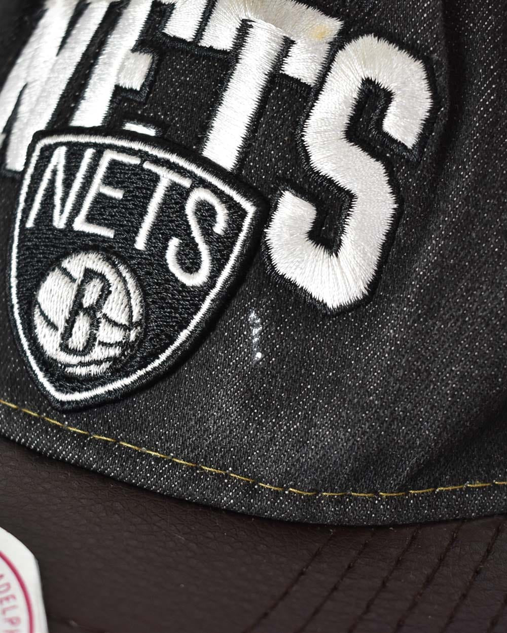 Black Mitchell & Ness Brooklyn Nets Cap