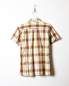 Brown Lee Checked Short Sleeved Shirt - Small