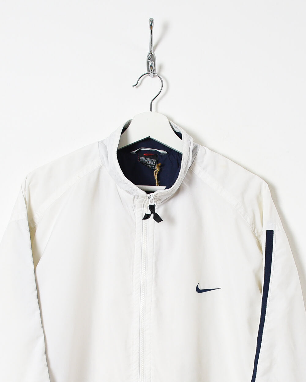 White Nike Windbreaker Jacket - Large