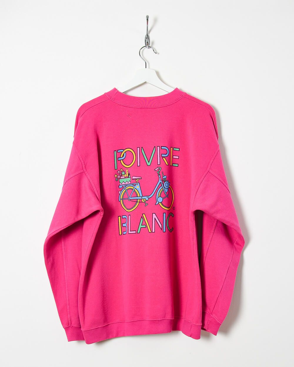 Vintage 90s Cotton Pink Poivre Blanc Sweatshirt - Medium – Domno Vintage