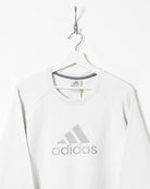 White Adidas Sweatshirt - Medium