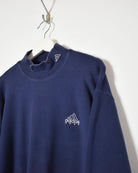 Navy Adidas Golf Mock Neck Sweatshirt - Large