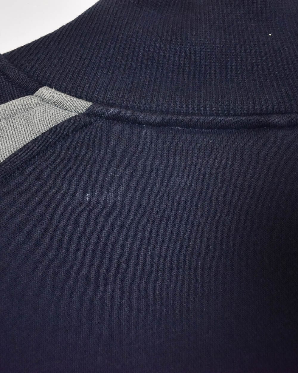 Navy Adidas Zip-Through Sweatshirt - X-Large