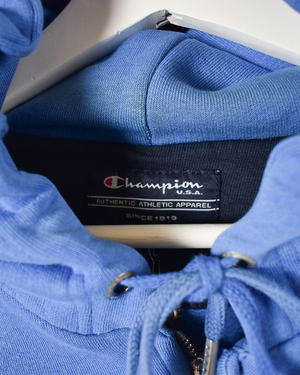 Blue Champion Zip-Through Hoodie - X-Large