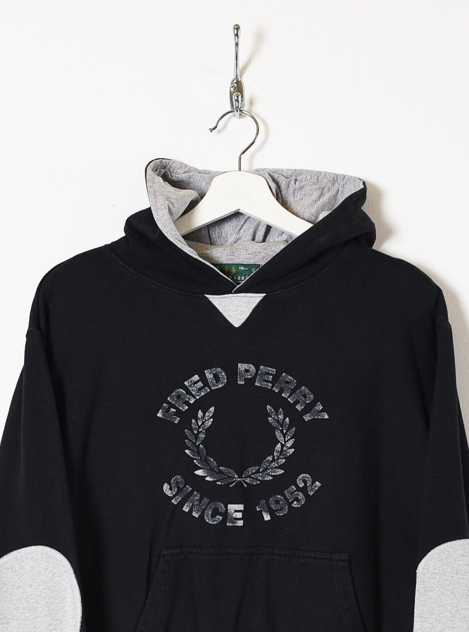 Black Fred Perry Since 1952 Hoodie - Small
