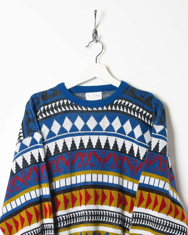 Multi Golani Patterned Knitted Sweatshirt - Small