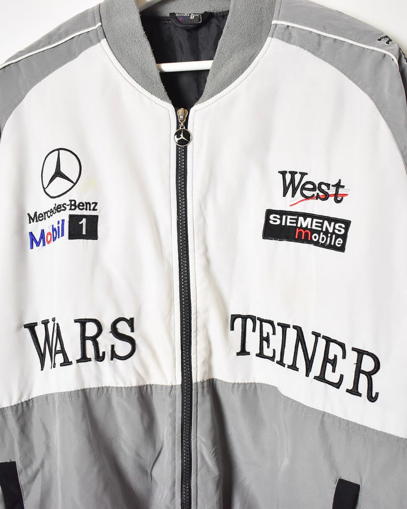 Vintage 00s Stone Mercedes-Benz McLaren F1 Racing Jacket - X-Large