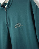 Green Nike ACG 1/2 Zip T-Shirt - X-Large