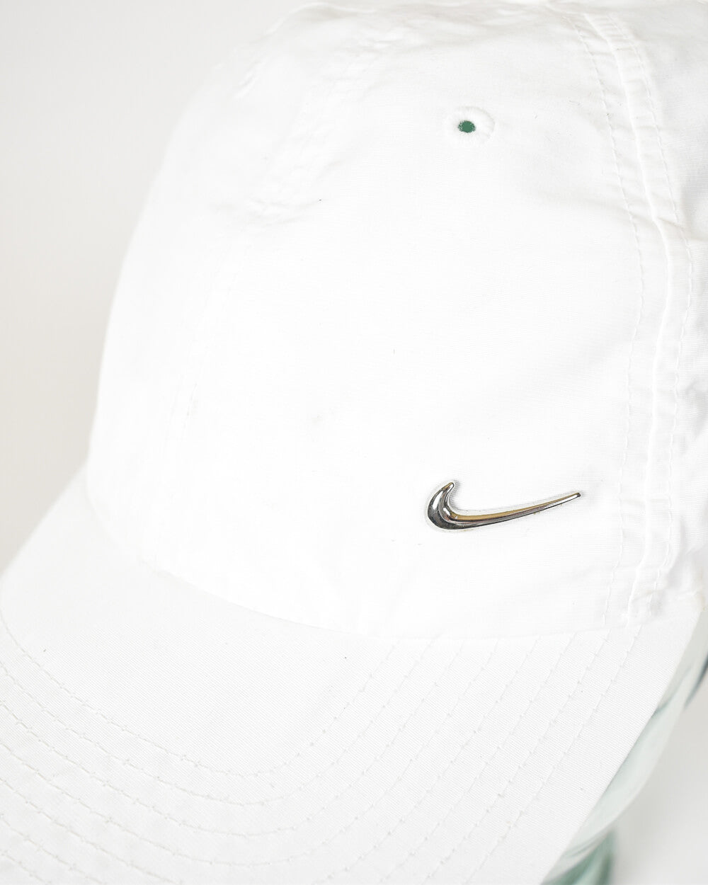 White Nike Metal Cap   