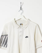 White Nike Court Challenge Polo Shirt - Large