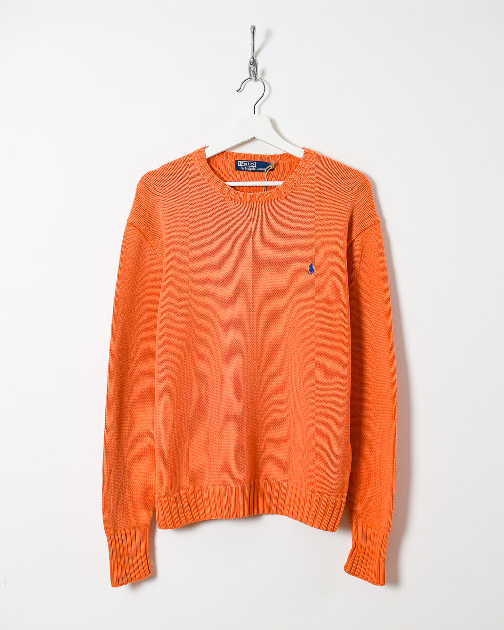 Orange Ralph Lauren Knitted Sweatshirt - Medium