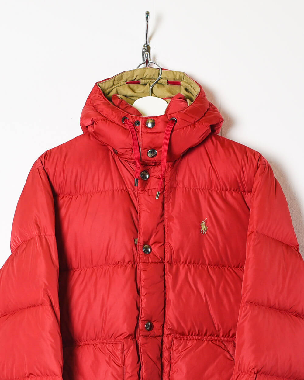 Red Ralph Lauren Puffer Jacket - Small