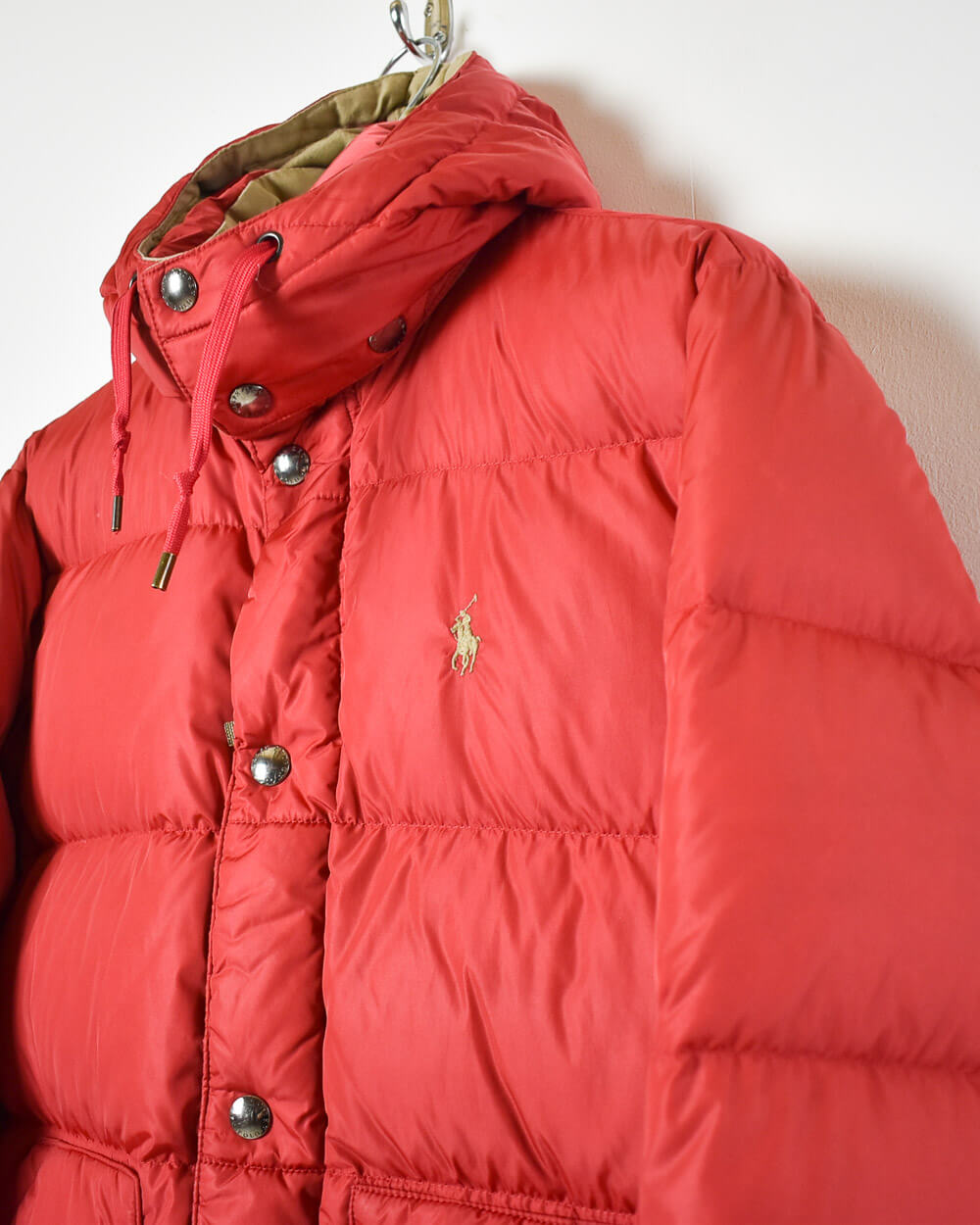 Red Ralph Lauren Puffer Jacket - Small