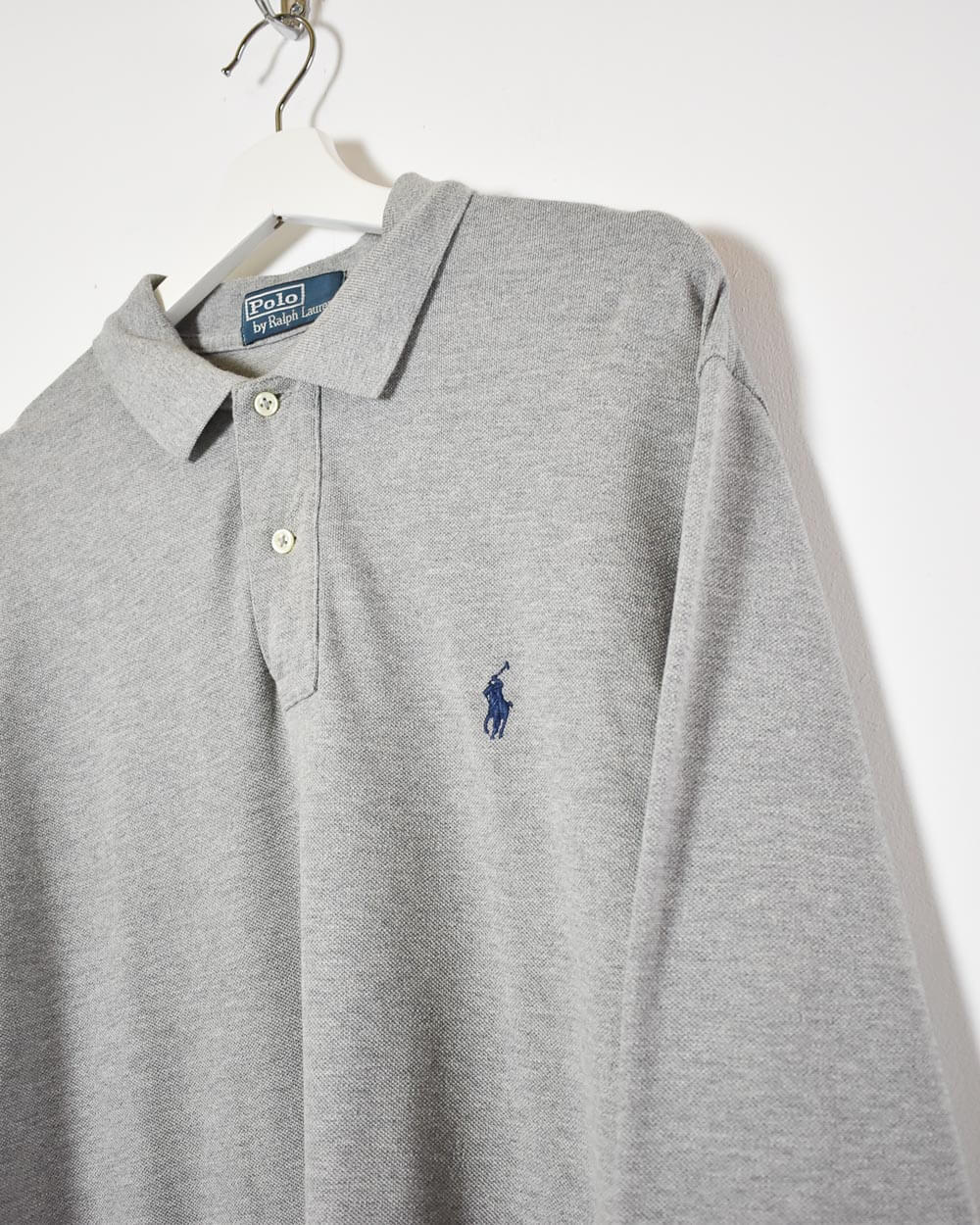 Stone Ralph Lauren Long Sleeved Polo Shirt - X-Large