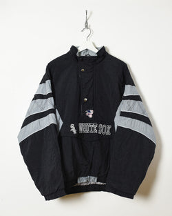 Vintage 00s Nylon Colour-Block Black Starter White Sox Winter Coat -  X-Large– Domno Vintage