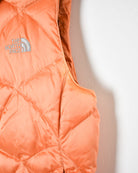 Orange The North Face Women's 550 Down Gilet - Medium 