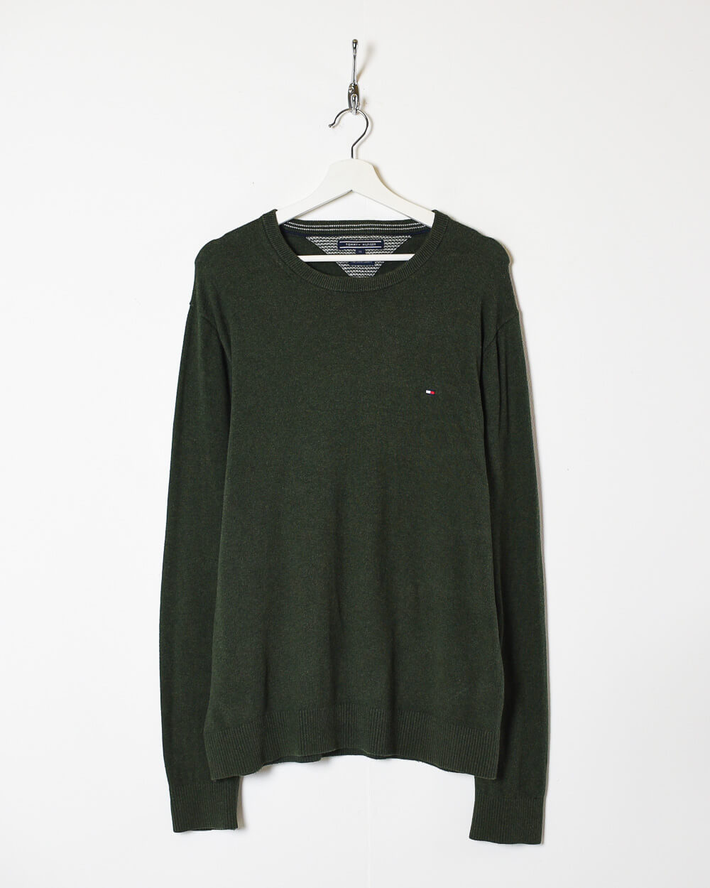 Khaki Tommy Hilfiger Knitted Sweatshirt - Large