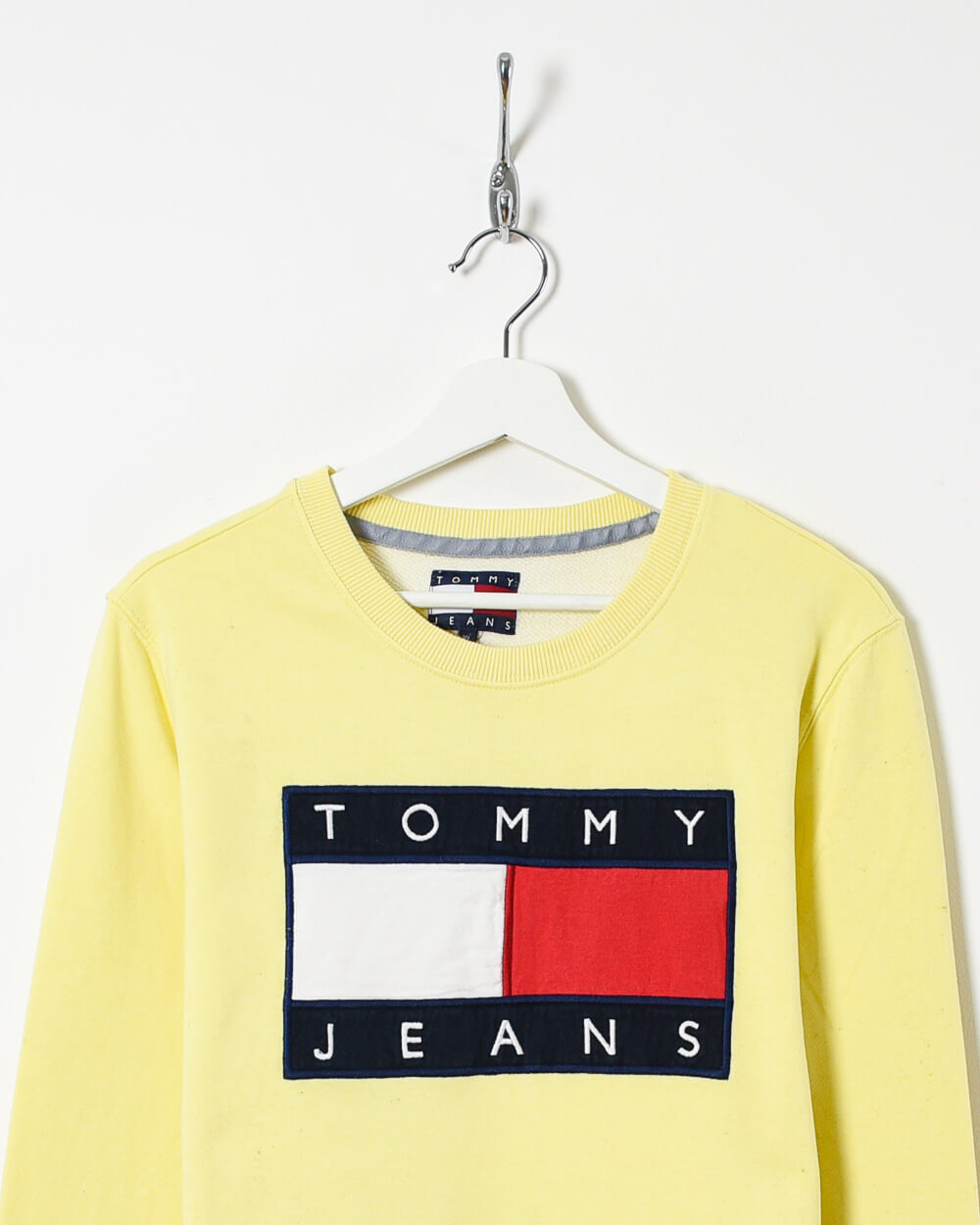 Yellow Tommy Jeans Women's Sweatshirt - X-Large