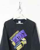Black Trench Minnesota Vikings Sports Football Sweatshirt - Medium
