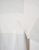 White United Colours of Benetton Rugby Shirt - Medium
