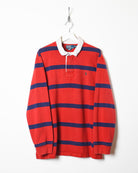 Red Polo Ralph Lauren Striped Rugby Shirt - XX-Large