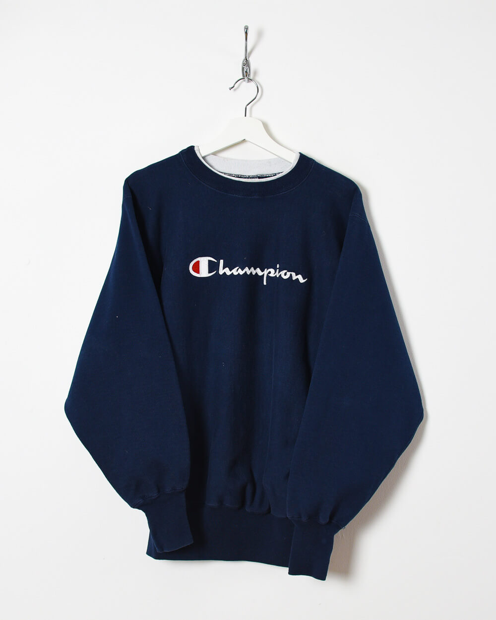 Navy Champion Reverse Weave Sweatshirt - Large