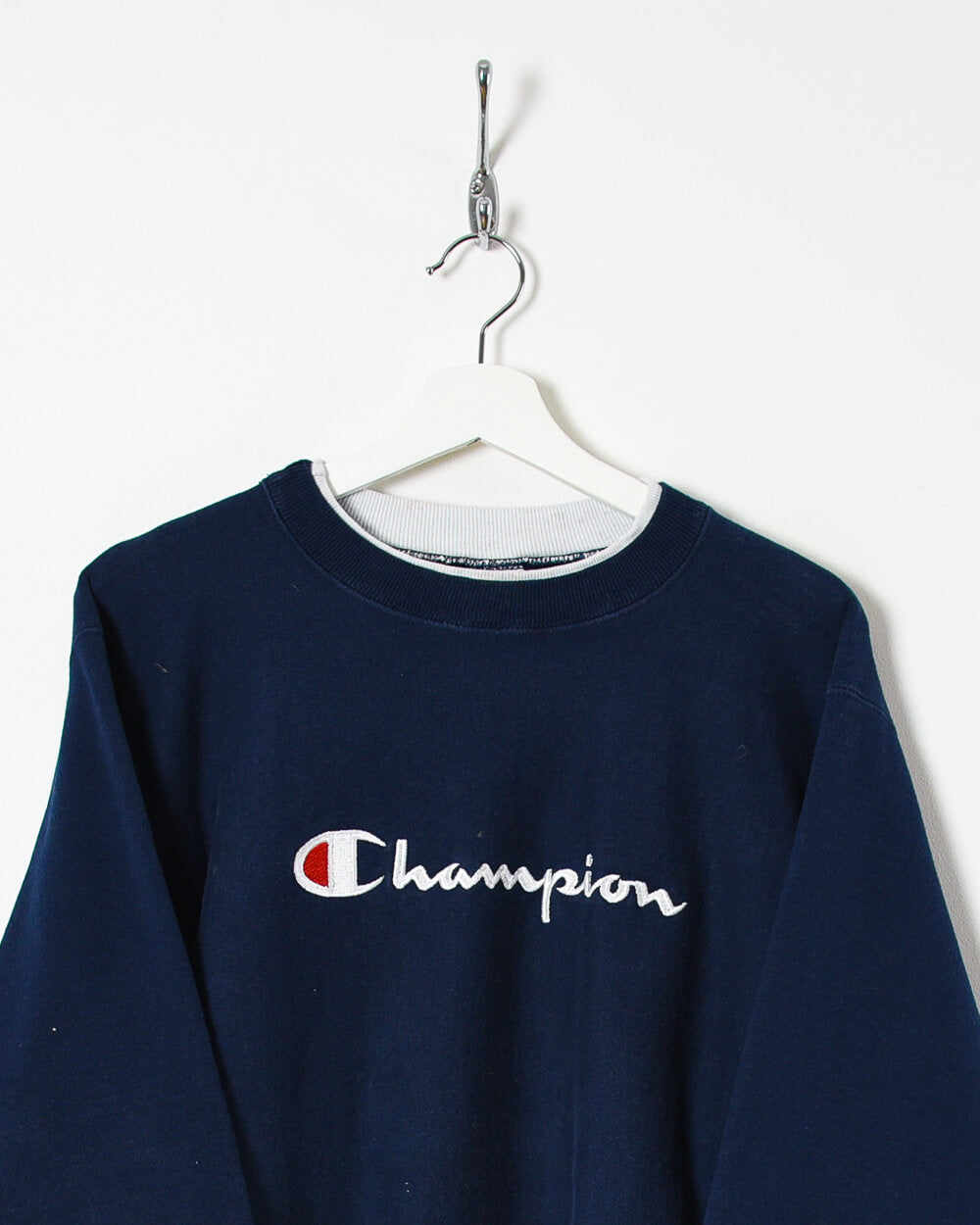 Navy Champion Reverse Weave Sweatshirt - Large