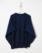 Navy Champion Reverse Weave Sweatshirt - Large