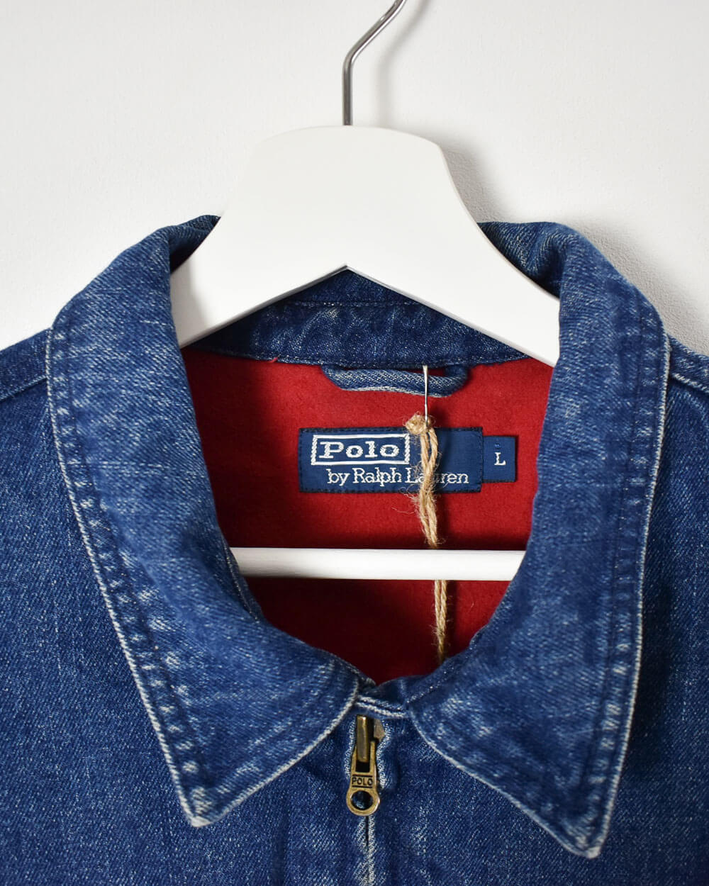 Blue Ralph Lauren Fleece Lined Harrington Jacket - Large
