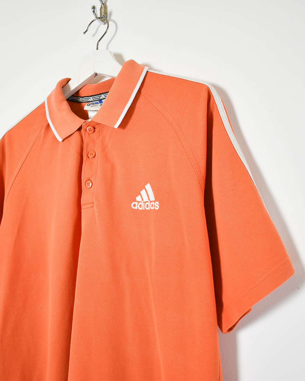 Orange Adidas Polo Shirt - Large