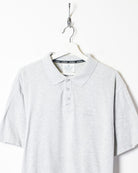 Stone Adidas Polo Shirt - Medium