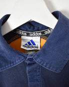 Navy Adidas Rugby Shirt - Small