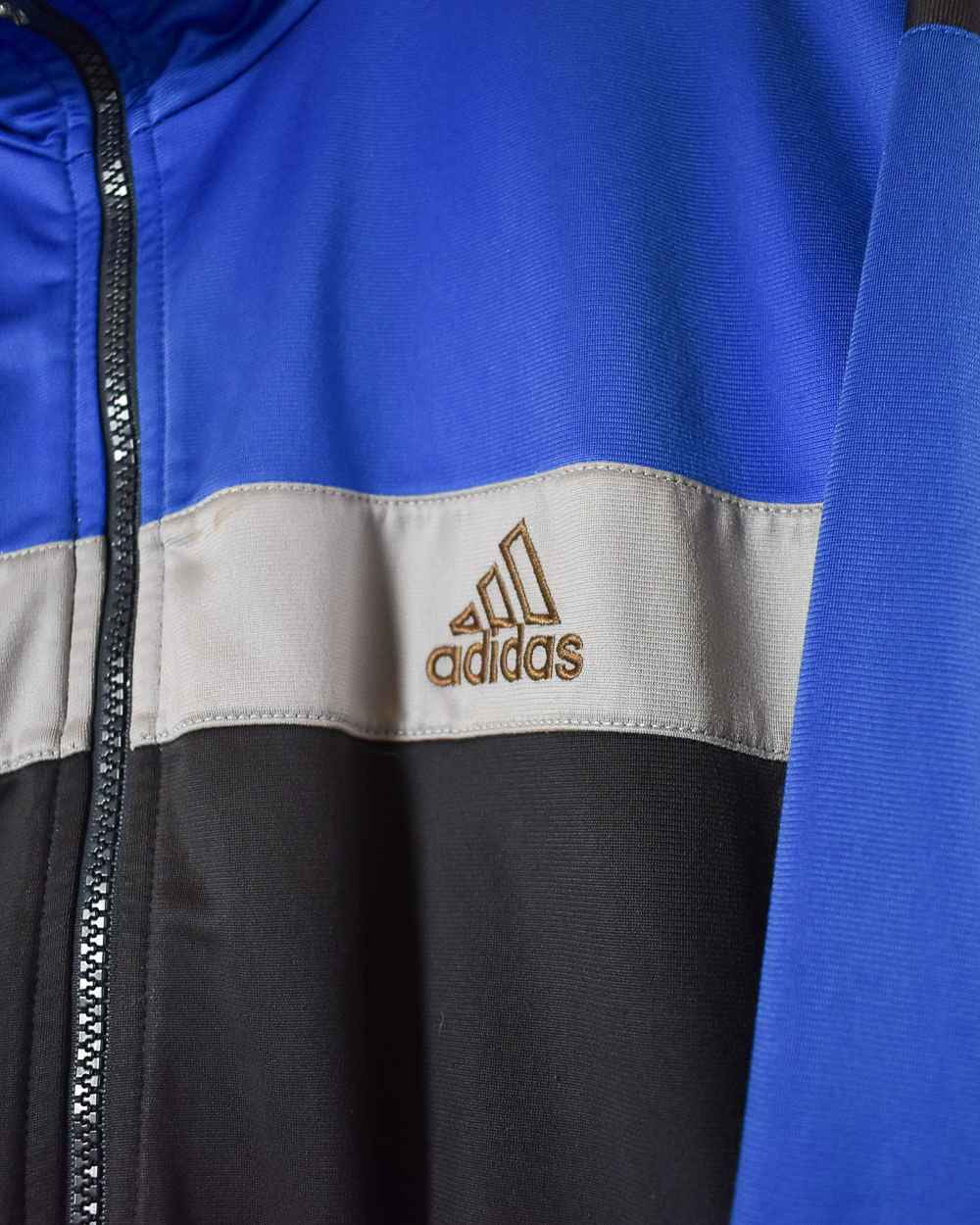 Blue Adidas Tracksuit Top - X-Large