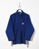 Blue Adidas Zip-Through Fleece - Medium