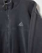 Black Adidas Zip-Through Fleece - Large