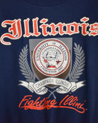 Navy Dodger University of Illinois Fighting Sweatshirt - Small