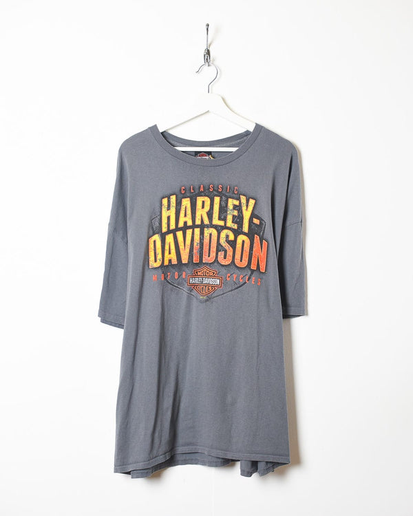Grey Harley Davidson Classic Motor Cycles T-Shirt - XXX-Large