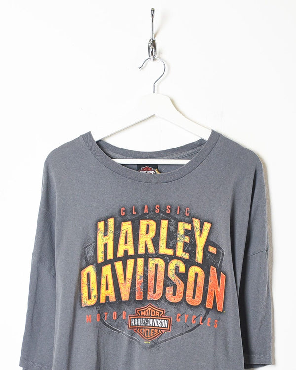 Grey Harley Davidson Classic Motor Cycles T-Shirt - XXX-Large